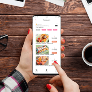 placing food order through smartphones