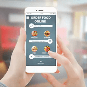 online food ordering with smartphone